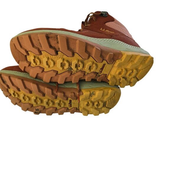 L.L.Bean Access Hiking Boots Adobe Red Waterproof Lace Up Size 9M - Picture 7 of 11
